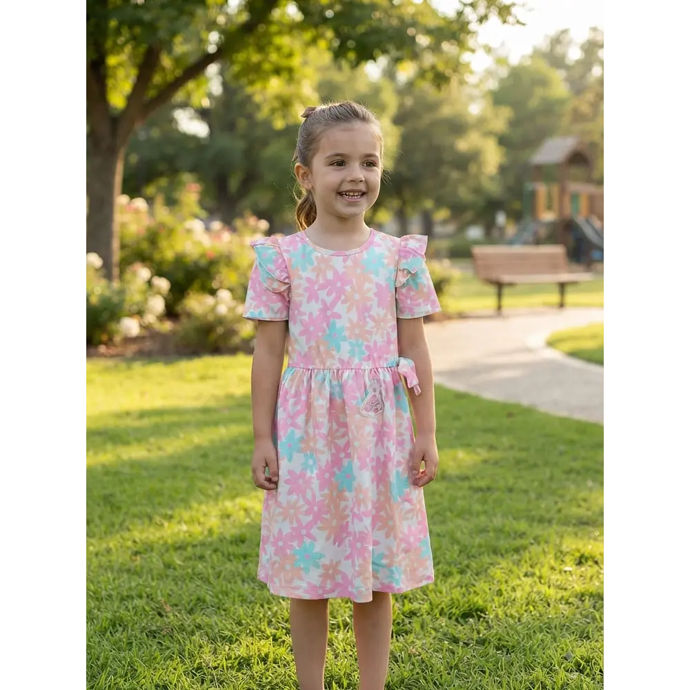 Vestido floreado talla 10