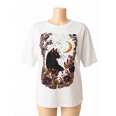 Polera Pima gato Onix talla L