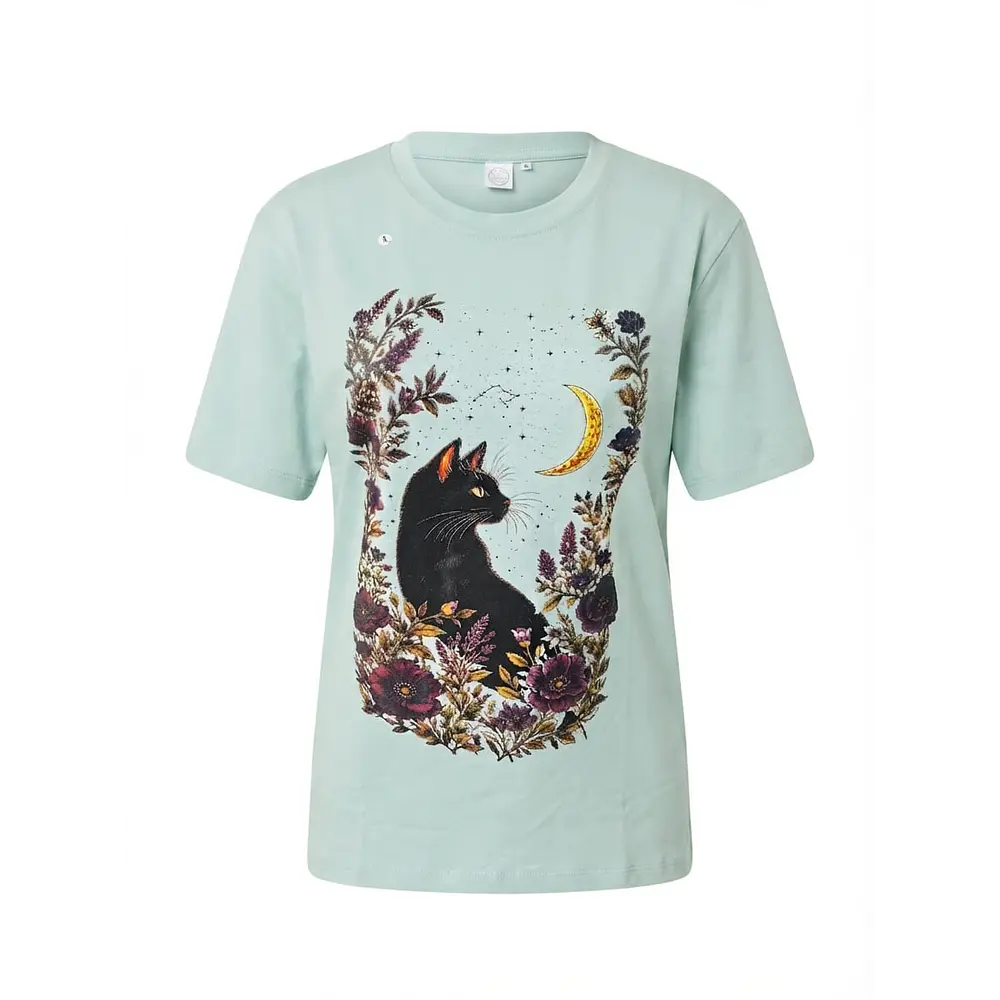 Polera algodón Pima gato Onix talla L