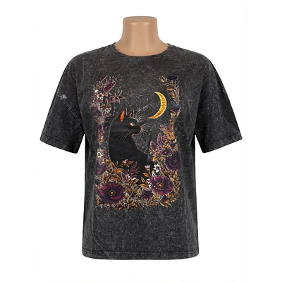 Polera Gato Onix Talla S-M Plomo