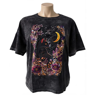 Polera gato Onix Talla S-M Negro