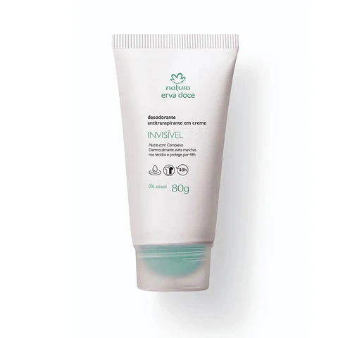 Desodorante en Crema Invisible Erva Doce 80 g