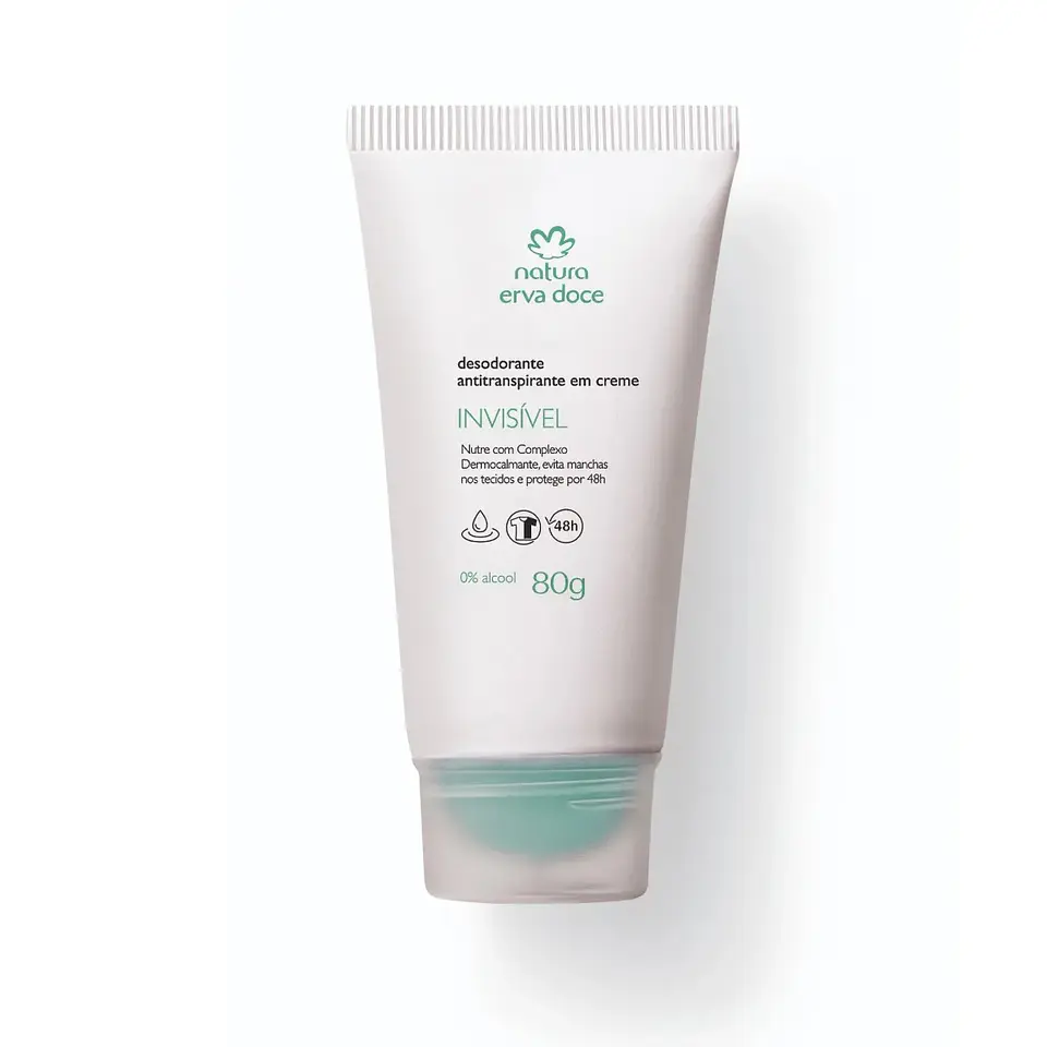 Desodorante en Crema Invisible Erva Doce 80 g 1