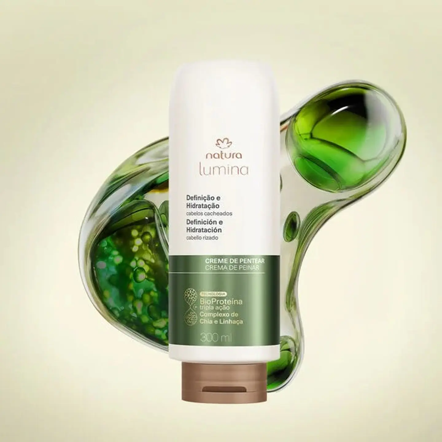 Lumina Crema para peinar modeladora definición e hidratación Rizos 300 ml 2