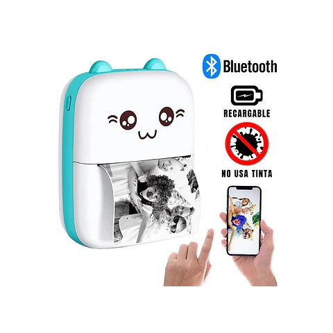 Mini Impresora Kawaii Portátil Rosado