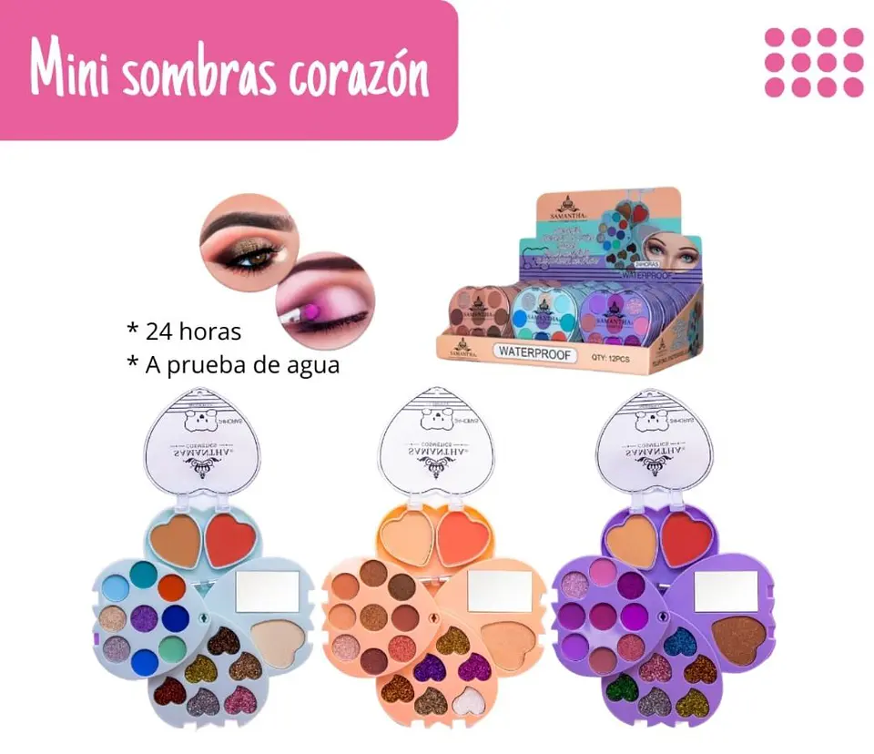 Sombras Gliter Polvo Iluminador y Rubor - Samantha 2
