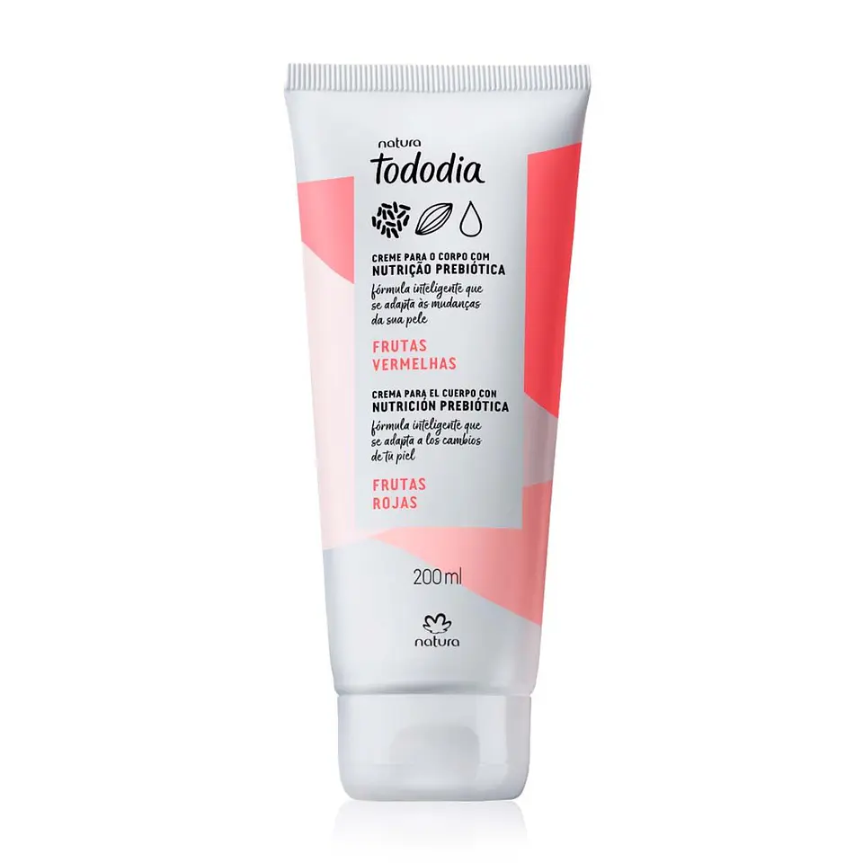 Crema nutritiva para el cuerpo frutas rojas 200 ml Tododia 1