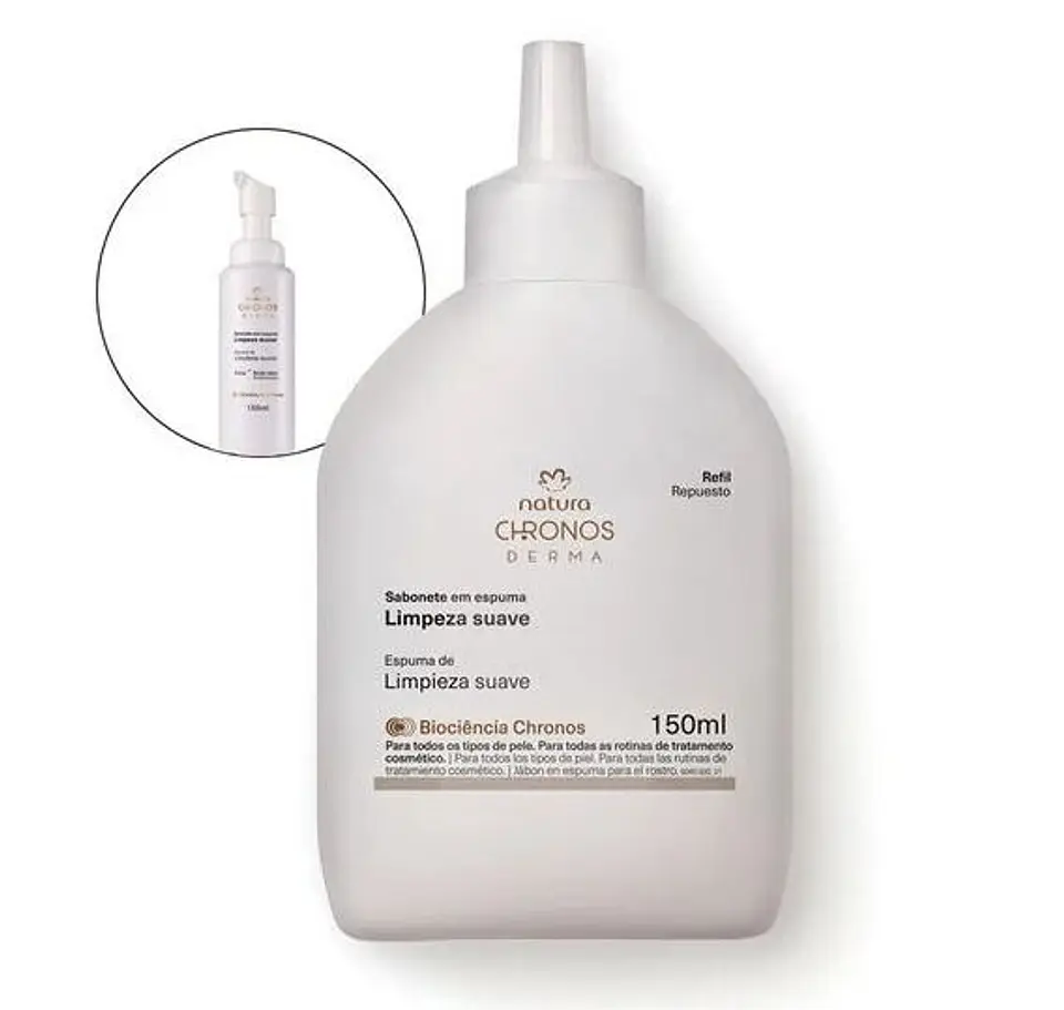 Repuesto Chronos Derma Espuma de limpieza suave 150 ml 1