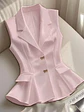 Blusa Blazer mujer elegante sin mangas - Miniatura 1