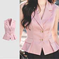 Blusa Blazer mujer elegante sin mangas - Miniatura 2