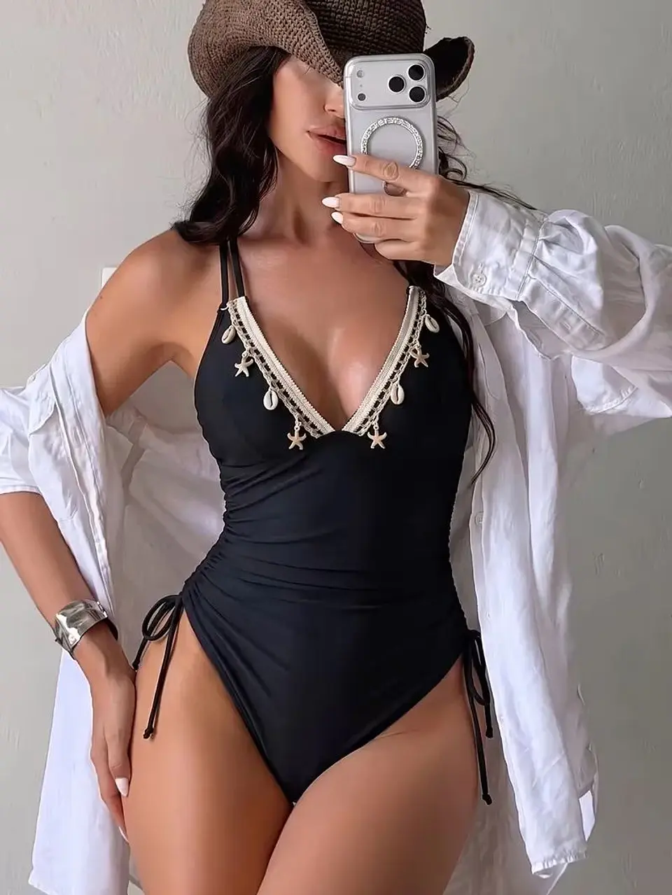 Traje de baño sexy para mujer con copa y forro interno 4