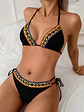 Bikini sexy para mujer con detalle Lazo atado con copa y forro interno - Miniatura 3