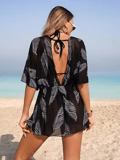 Cubierta de playa de una pieza para mujer