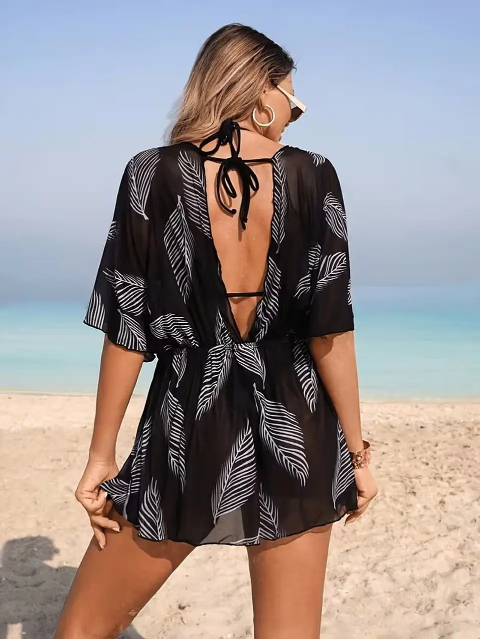 Cubierta de playa de una pieza para mujer 2