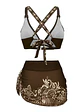 Conjunto de bikini de 3 piezas para mujer, estilo étnico - Miniatura 8