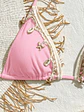Bikini sexy para mujer con copa, forro interno y accesorios oceánicos - Miniatura 8