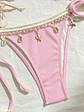 Bikini sexy para mujer con copa, forro interno y accesorios oceánicos - Miniatura 9