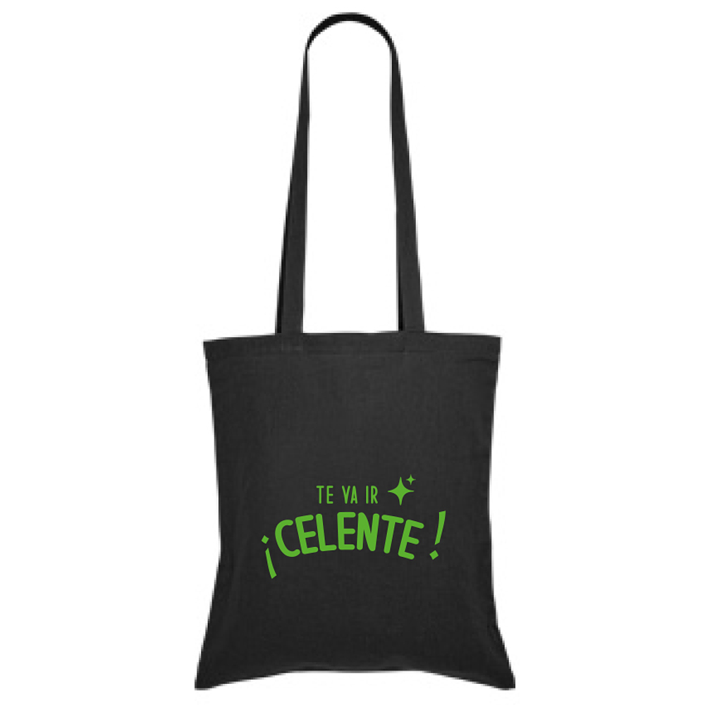 Tote Bag Celente (negro y verde)