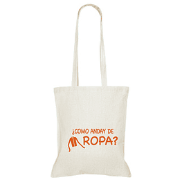 Tote Bag ¿como anday de ropa? (natural y naranjo)