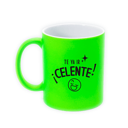 Tazón cerámica, CELENTE, color verde fluor