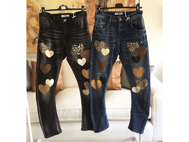 Jeans corazon negro 2