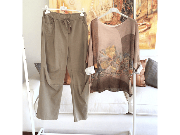 Polera Hilo flores  2