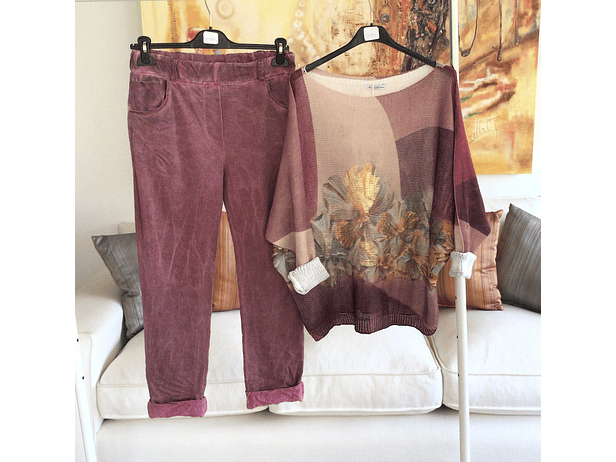 Polera Hilo flores  3