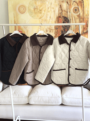 Parka cuello de cotele 