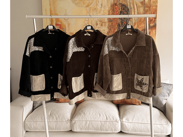 Chaqueta cotele estrella  1