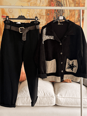 Chaqueta cotele estrella 