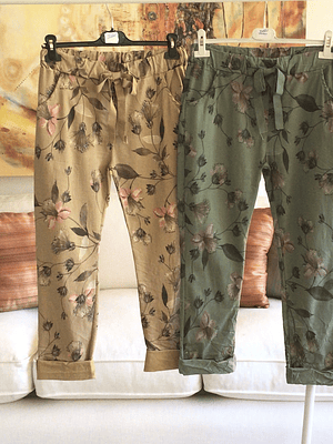 Jogger estampado flores
