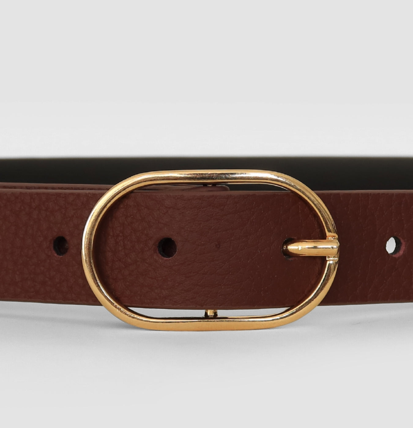 CINTURÓN CHIC S - GUINDA/ORO Luxe 2