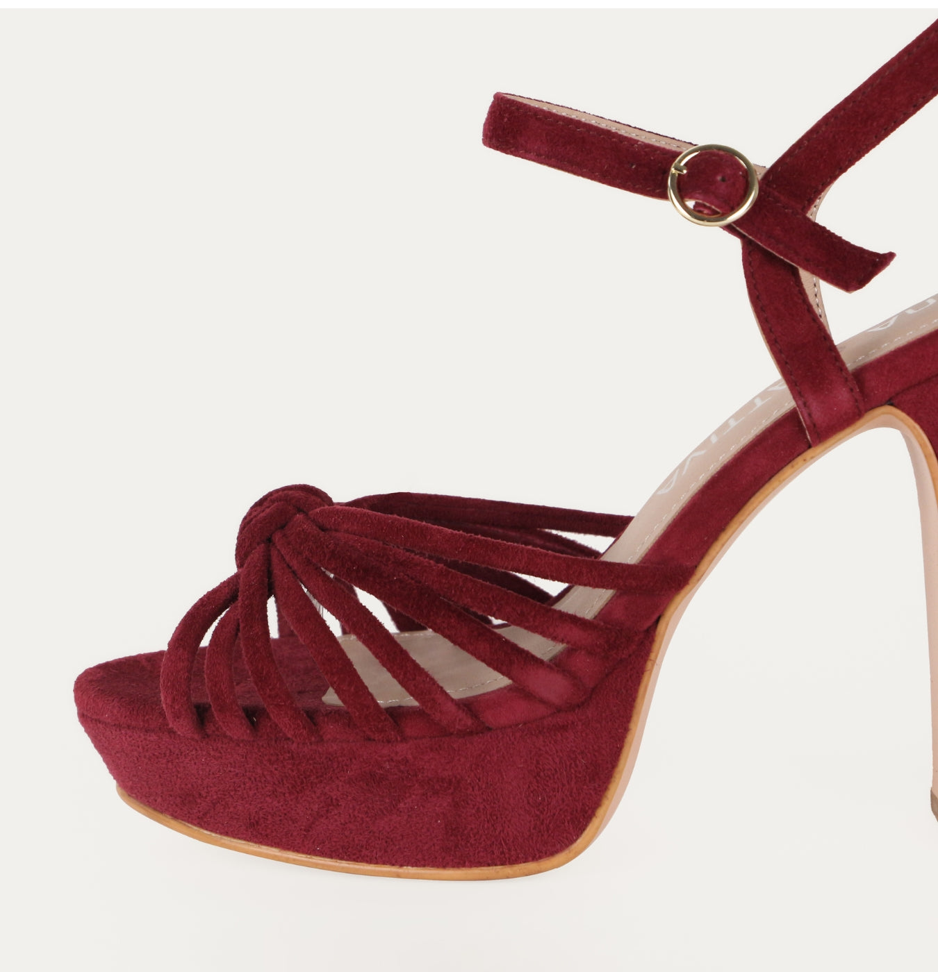 Premium SANDALINA LENA - GUINDA 5