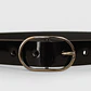 Classic CINTURÓN CHIC S - NEGRO CHAROL - Miniatura 2