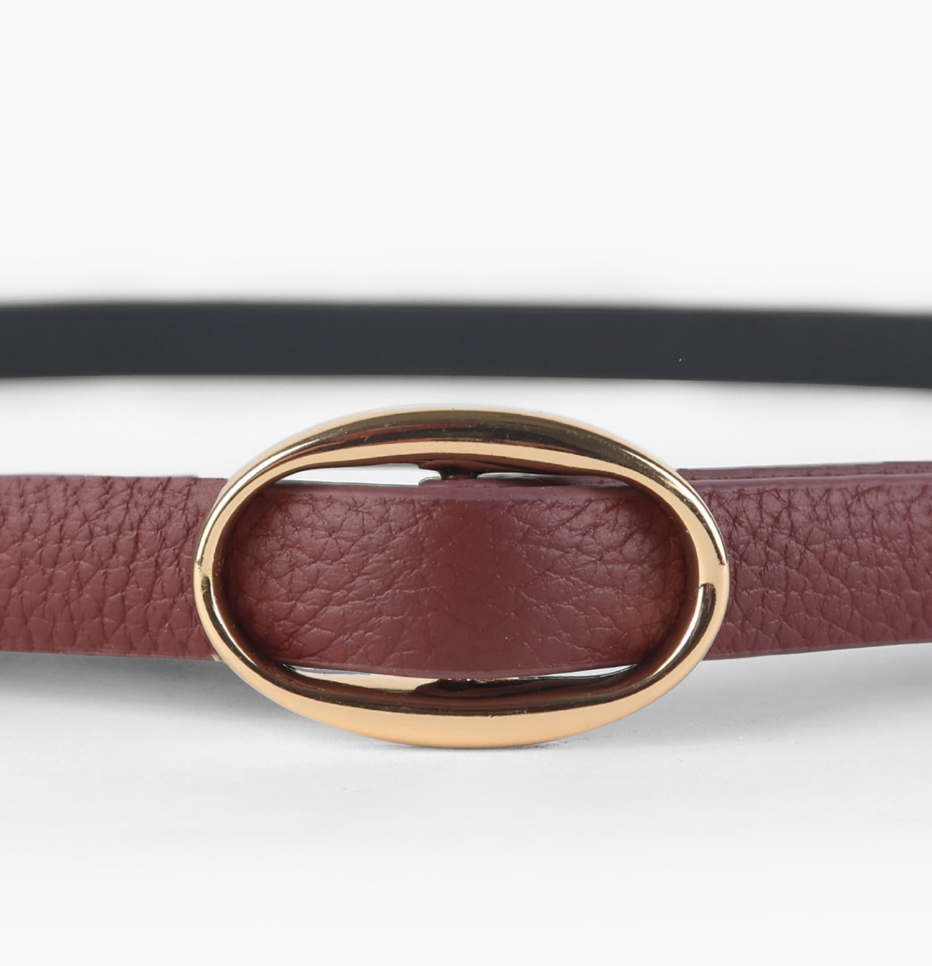 Iconic CINTURÓN OVAL - GUINDA 2