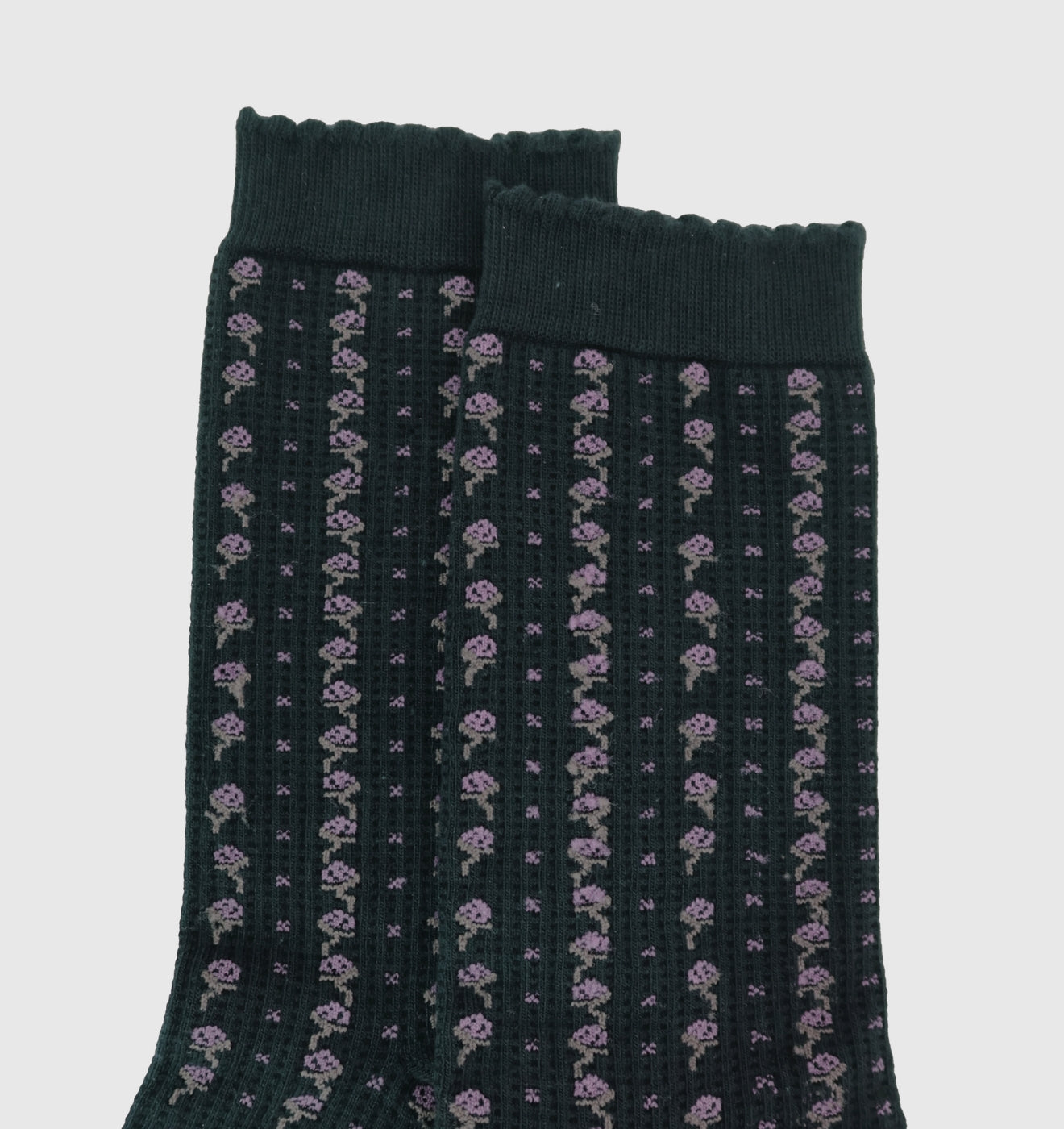 MEDIA LARGA - FLORES AZUL Line 2