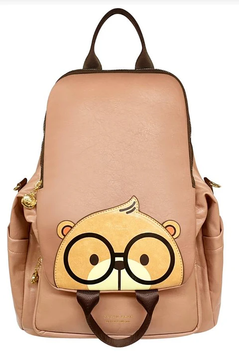 Mochila-Bolso Cream Bear - Edición Nerd Teddy 