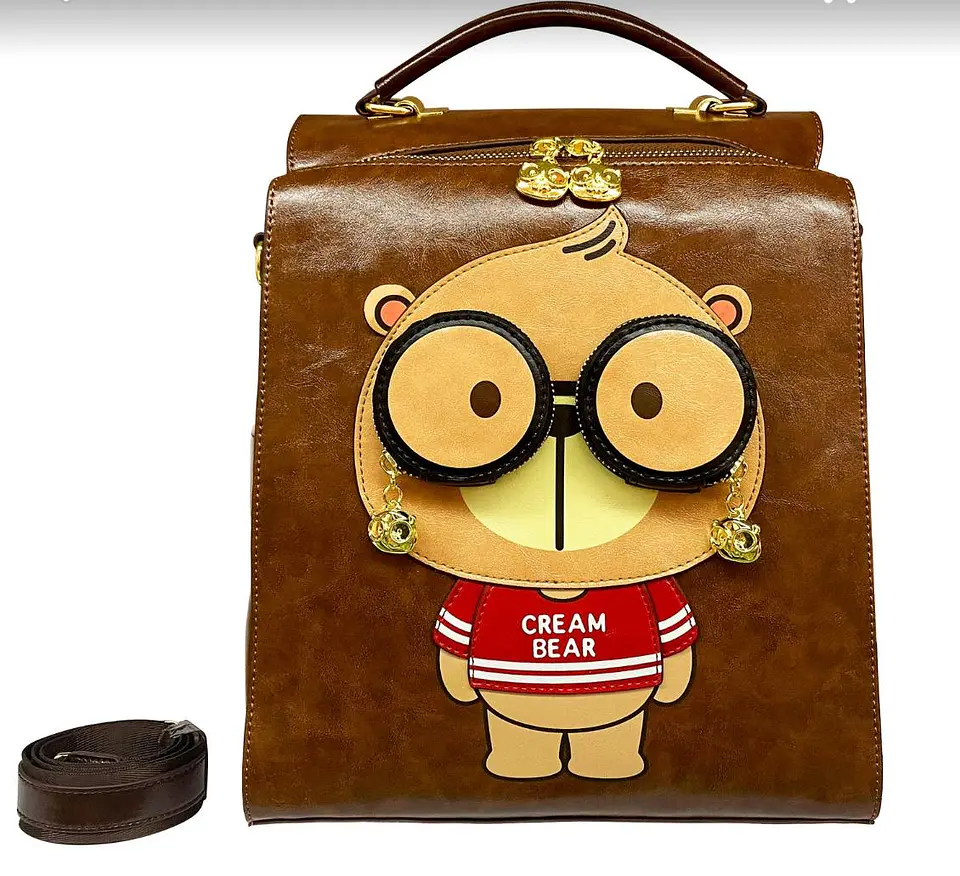 Mochila-Bolso Cream Bear - Edición Luxury Teddy (Marron) 1