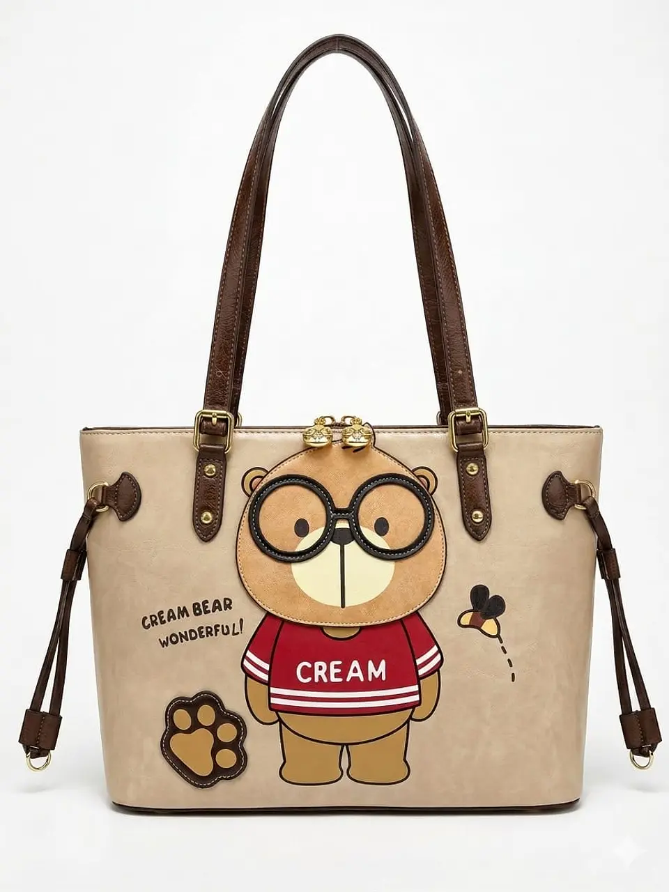 Bolso Tote Cream Bear - Edición Wonderful Teddy (Beige) 1