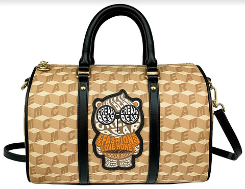Cartera Bolso Baúl Cream Bear - Edición Geometric Owl