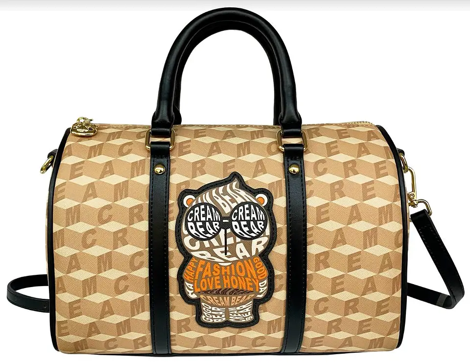 Cartera Bolso Baúl Cream Bear - Edición Geometric Owl 1