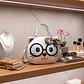 Cartera Bolso Gato Kawaii Con Lentes Y Lazo Lentejuelas - Miniatura 5