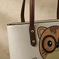 Cartera Tote Mujer Bei Baobao Diseño Kawaii Beige Café - Miniatura 4