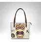 Cartera Tote Mujer Bei Baobao Diseño Kawaii Beige Café - Miniatura 5