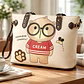 Cartera Tote Cream Bear -mano/hombro- Ecocuero - Miniatura 1