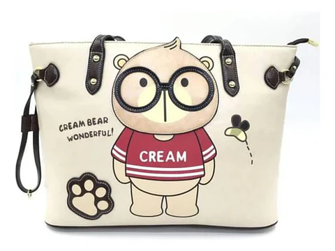 Bolso Tote Cream Bear - Edición Wonderful Teddy (Beige)