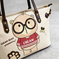 Cartera Tote Cream Bear -mano/hombro- Ecocuero - Miniatura 5
