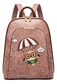 Mochila Mujer Panda Lili Ecocuero Rosa Diseño Oso Paracaídas - Miniatura 2