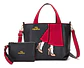 Set Cartera Y Estuche Mis Zapatos Negro Rojo Mujer - Miniatura 1