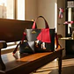 Set Cartera Y Estuche Mis Zapatos Negro Rojo Mujer - Miniatura 2